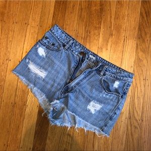 BDG Cheeky High Rise Shorts | Blue | 28
